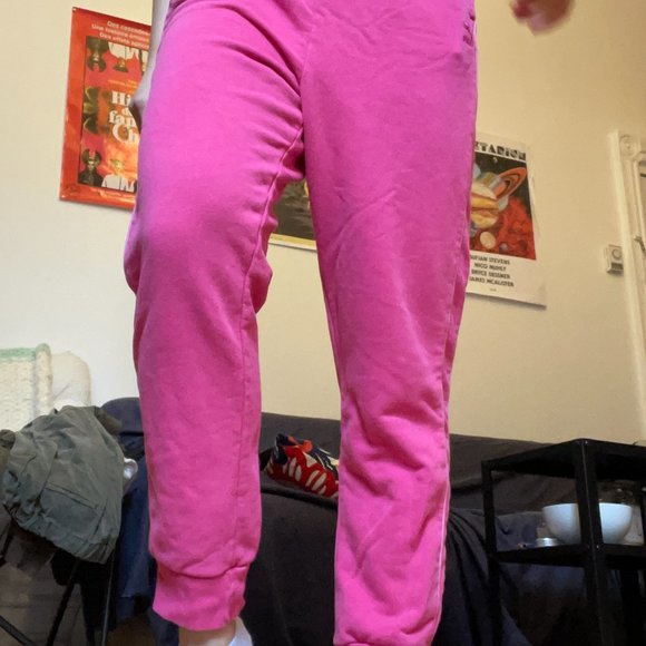 Pink Puma Sweatpants (L) - Picture 2 of 2